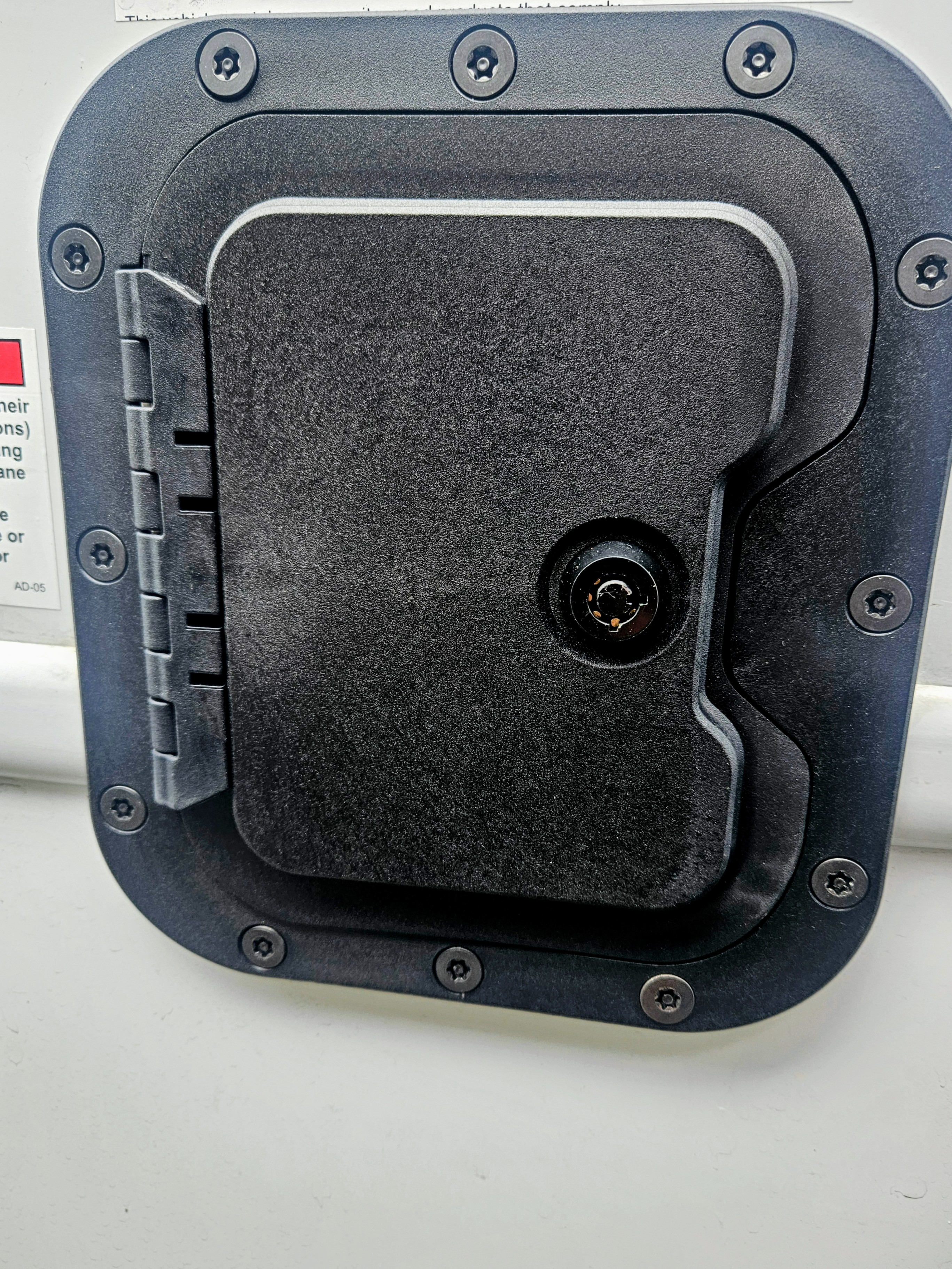 The RV Fuel Vault installed on a 2026 Entegra Coach Odyssey 24B